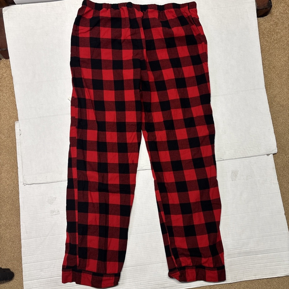 Wondershop Mens Pajama Pants Size L Red Black Buffalo 100% Cotton Lounge Sleep - Picture 5 of 7